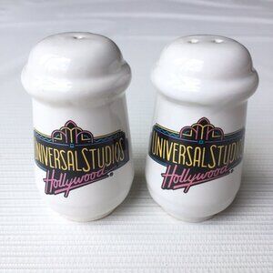 Universal Studios Hollywood Salt & Pepper Shaker Set Theme Park Logo Souvenir